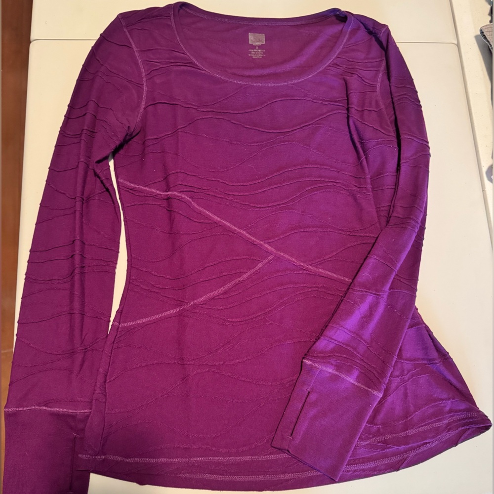 Elegant Purple Textured Women's Top